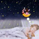 South To East Betthimmel mit fluoreszierenden Sternen, leuchtet im Dunkeln, Moskitonetz für Baby, Kinder, Jungen, Mädchen, Tochter. Galaxy Betthimmel für Babybett, Kinderbett – Bild 2