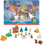 PAW Patrol Adventskalender 2025 - 24 Spielzeug-Überraschungen für eine fantasievolle Winterwelt, 7 Welpenfiguren, Tierfiguren und Zubehör, ab 3 Jahren