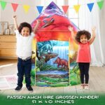 W&O Kinderzelt - Pop-Up - Kinderzelt für Drinnen und Draussen, Spielhaus für das Kinderzimmer, für Mädchen und Jungen, Kinder Zelt – Bild 3