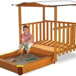 GASPO Spielhaus aus Holz, L 105 cm x B 130 cm x H 145 cm , Kinderspielhaus für den Garten und Drinnen, hergestellt in Österreich