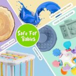 Aliex 6 in 1 Montessori Spielzeug Baby ab 6 9 12 Monate 1 2 3 Jahre, Motorikspielzeug Xylophon Stapelturm Holzspielzeug Motorikwürfel Baby Geschenk Junge Mädchen – Bild 3