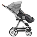 Zamboo Winter-Fusssack für Kinderwagen, Sportwagen & Buggy mit Anti-Rutschschutz, weicher Deluxe-Thermo-Fleece, Mumien-Kapuze, Reflektorstreifen & Tasche – Bild 2