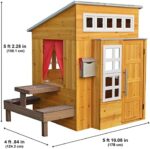 KidKraft Modernes Outdoor Garten-Spielhaus aus Holz mit Kinderküche und Gartenmöbel für Kinder – Bild 8