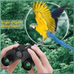 Aurosports 10x25 Kompakt Fernglas Kinder Erwachsene - Ferngläser Klein mit Nachtsicht Schwachem Licht Klare Faltbares - Ideal für Outdoor Sportspiele Vogelbeobachtung Reisen Jagd Konzerte – Bild 2