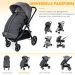 Orzbow Kinderwagen Fusssack Winter – Waschbarer Baby-Fusssack mit Reissverschluss, Universal für Buggy & Kinderwagen – Bild 4