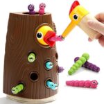 Nene Toys Vögelchen Füttern Lernspiel – Magnetisches, Pädagogisches Spielzeug für Kinder ab 2 Jahre – Feinmotorik, Farberkennung und Verantwortungsspiel für Jungen und Mädchen