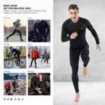 MOBIUSPHY Thermounterwäsche Herren, Funktionsunterwäsche Skiunterwäsche Winter Thermowäsche Set Warm Weich Funktionswäsche atmungsaktiv Thermo Unterwäsche Thermounterhemd Thermounterhose für Männer – Bild 2