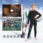 NOOYME Funktionsunterwäsche Kinder Skiunterwäsche Kinder Thermounterwäsche Kinder Atmungsaktiv & Hautfreundlich Sportunterwäsche Kinder Fussball, ExtraWarm – Bild 5