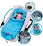 ByBoom Baby Einschlagdecke für die Übergangszeit und Sommer, OEKO-TEX, für Babyschale, Autokindersitz, z.B. Maxi-Cosi, Römer, für Kinderwagen, Buggy, Babytrage, z.B. Manduca, Babybett – Bild 7