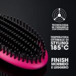 ghd glide pink Hot Brush, Glättbürste mit Keramikheiztechnologie und Ionisator, Orchid Pink, Limited Edition – Bild 4