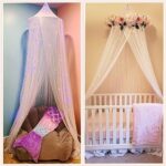 South To East Betthimmel mit fluoreszierenden Sternen, leuchtet im Dunkeln, Moskitonetz für Baby, Kinder, Jungen, Mädchen, Tochter. Galaxy Betthimmel für Babybett, Kinderbett – Bild 3