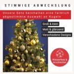 WOMA Christbaumkugeln Set Grau &18 weiteren Farben - 50er &100er Weihnachtskugeln Set - Weihnachtskugeln Kunststoff - Weihnachtsbaum Deko & Christbaumschmuck – Bild 4