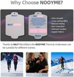 NOOYME Thermounterwäsche Herren Atmungsaktiv Thermoaktiv Funktionswäsche Herren Funktionsunterwäsche Herren Set Flexibel Skiunterwäsche Herren Warme Unterwäsche für zu Hause Winter – Bild 5
