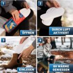 THE HEAT COMPANY Sohlenwärmer - Wärmesohlen - Fusswärmer - 8 Stunden warme Füsse - sofort einsatzbereit - rein natürlich – Bild 3