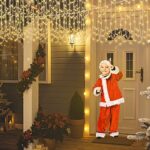 UISEBRT LED Lichterkette Lichtervorhang 10-15m für Aussen Innen - 400-600 LEDs Warmweis Lichterkettenvorhang mit 8 Modi, IP44 Wasserfest für Weihnachten Halloween Party Garten – Bild 9