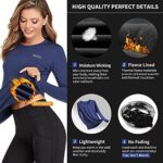 AMGUTEN Thermounterwäsche Damen Winter Skiunterwäsche Set Ski Thermo Unterwäsche Funktionsunterwäsche Motorrad Warme Thermowäsche Atmungsaktiv Funktionswäsche für zu Hause Winterspor – Bild 3