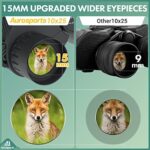 Aurosports 10x25 Kompakt Fernglas Kinder Erwachsene - Ferngläser Klein mit Nachtsicht Schwachem Licht Klare Faltbares - Ideal für Outdoor Sportspiele Vogelbeobachtung Reisen Jagd Konzerte – Bild 3