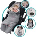 ByBoom Baby Einschlagdecke für die Übergangszeit und Sommer, OEKO-TEX, für Babyschale, Autokindersitz, z.B. Maxi-Cosi, Römer, für Kinderwagen, Buggy, Babytrage, z.B. Manduca, Babybett – Bild 5
