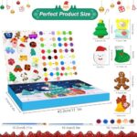 Adventskalender 2023 für Kinder Malset,Malset 24 Stück Bastelset Weihnachten,24 Tage lang jeden Tag eine andere Form malen,Kreative DIY-Malerei-Geschenke für Jungen und Mädchen zu Weihnachten – Bild 3