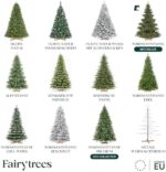 FairyTrees Weihnachtsbaum künstlich  NORDMANNTANNE mit Christbaum Holzständer | TESTSIEGER Tannenbaum künstlich mit grünem Stamm | Made in EU – Bild 5