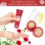 Handcreme Weihnachtsgeschenke Set, Mini Handcreme, Lippenbalsam Geschenkset für Frauen Eleanore's Diary 8 PCS Fragrance Hand Creme Set mit 4 Lip Balm, Weihnachtsgeschenke Unisex, Adventskalender 2023 – Bild 6