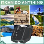 Aurosports 10x25 Kompakt Fernglas Kinder Erwachsene - Ferngläser Klein mit Nachtsicht Schwachem Licht Klare Faltbares - Ideal für Outdoor Sportspiele Vogelbeobachtung Reisen Jagd Konzerte – Bild 7