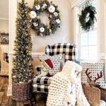 Weihnachtskissen Kissen Weihnachten Kissenbezug KissenhüLle Weihnachtskissenbezug Dekokissen Xmas Deko Hirsch weiss Christmas Pillow Cushion Covers Polyester – Bild 5