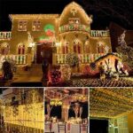 BrizLabs LED Lichterkette Innen Strombetrieben Weihnachtsbeleuchtung 8 Modi EU Stecker Weihnachten Lichter Wasserdicht für Aussen Innen Zimmer Hochzeit Party Baum Garten Halloween Deko – Bild 5