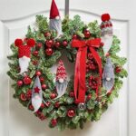 D-FantiX Wichtel-Weihnachtsschmuck-Set, 6 Stück, handgefertigte schwedische Tomte-Zwerge, dekorative Ornamente, Plüsch-Weihnachtsschmuck, Baum, hängend, skandinavische Weihnachtselfe, Tischdekoration – Bild 4