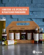 LAUX BBQ Essig Öl Set | 5 aromatische Sorten Olivenöl, Kräuter Knoblauch Öl, Röstzwiebel Öl, Essig & Balsam | Geschenk für Grillfans | Made in Germany – Bild 2
