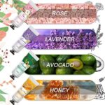 Geschenke für Frauen Weihnachten, kleine Weihnachtsgeschenke für Frauen Männer - Duftkerzen Geschenkset 4 x 75g | Handcreme Set 4 x 30g | Lustige Weihnachten Geschenke Kleinigkeiten für Mama Freundin – Bild 2