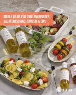 LAUX BBQ Essig Öl Set | 5 aromatische Sorten Olivenöl, Kräuter Knoblauch Öl, Röstzwiebel Öl, Essig & Balsam | Geschenk für Grillfans | Made in Germany – Bild 4