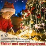 UISEBRT LED Lichterkette Lichtervorhang 10-15m für Aussen Innen - 400-600 LEDs Warmweis Lichterkettenvorhang mit 8 Modi, IP44 Wasserfest für Weihnachten Halloween Party Garten – Bild 3