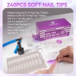 Gelike ec Nageltips & Nagelkleber Set – Gel Nail Extension Kit – Bild 3