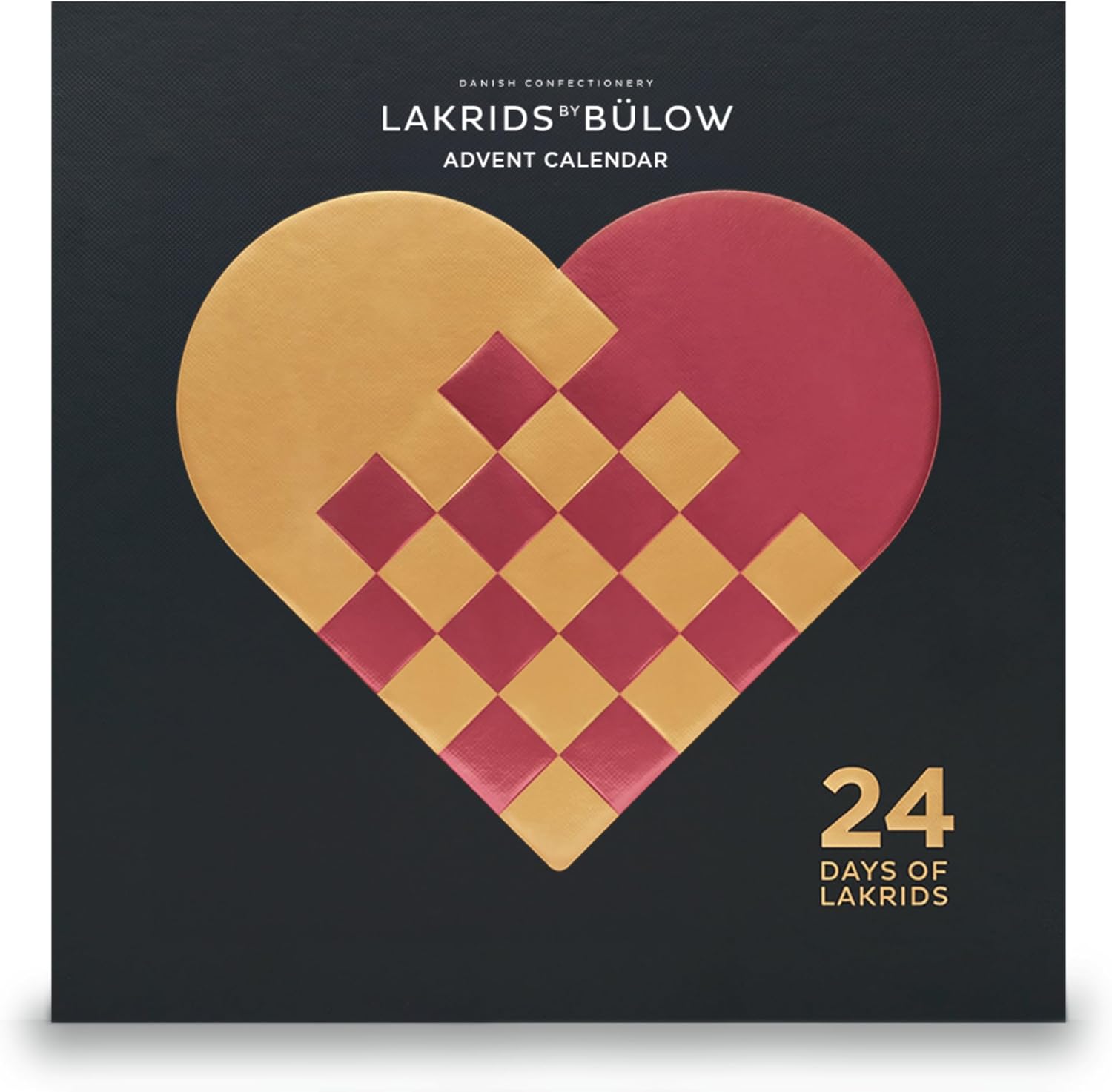 LAKRIDS BY BÜLOW Lakritz Adventskalender 2024 – 345g dänische Gourmet-Lakritze & Schokolade, glutenfrei