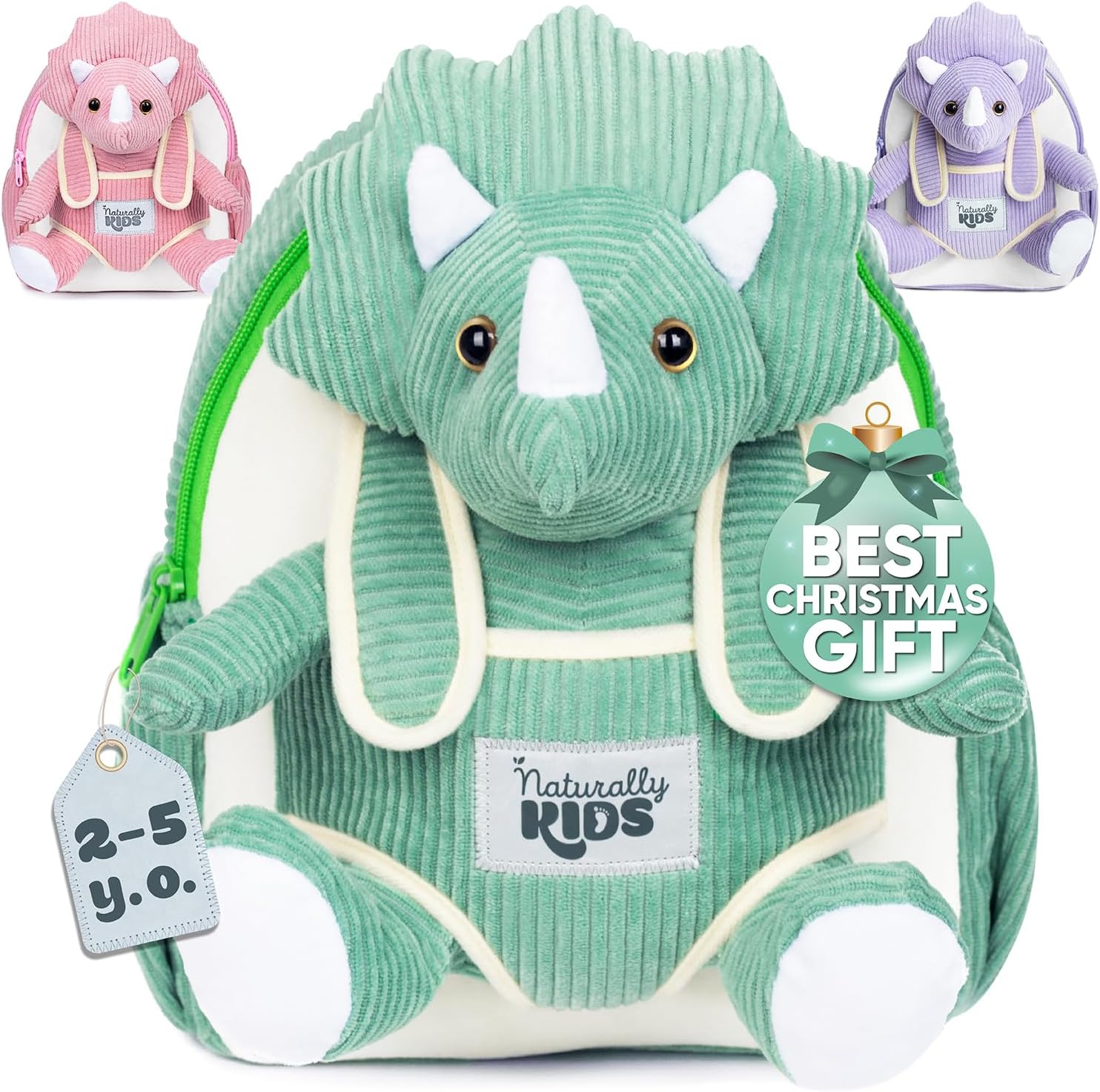 32 Green Triceratops