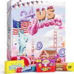 Boxiland US Sweets Advent Calendar 2023 – 24 Original American Candies, USA Sweets for Christmas