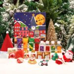 BODY & EARTH Weihnachtsgeschenke Adventskalender 2024 für Frauen mit 24 SPA Produkten und Weihnachtsdekoration