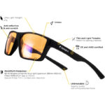 Horus X • Blaulicht-Brille Gaming 2.0 - Ruhebrille Ultimativer Schutzfilter - Anti-Blaulicht-Bildschirm (PC-Computerkonsolen-Videospiele) - Gamer & E-Sportzubehör – Bild 6