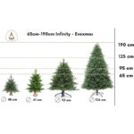eveXmas Künstlicher Weihnachtsbaum, Tannenbaum Infinity Klassik Grün, 100% PE-Spitzen, inklusive Metallständer – Bild 6