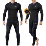 MOBIUSPHY Thermounterwäsche Herren, Funktionsunterwäsche Skiunterwäsche Winter Thermowäsche Set Warm Weich Funktionswäsche atmungsaktiv Thermo Unterwäsche Thermounterhemd Thermounterhose für Männer
