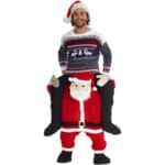Morph MCPBSA Weihnachtsmann Santa Huckepack Kostüm für Erwachsene, lustiges Weihnachtskostüm Herren Damen, Einheitsgrösse – Bild 2