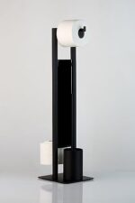 WENKO Stand WC-Garnitur Rivalta, mit integriertem Toilettenpapierhalter und WC-Bürstenhalter – Bild 7