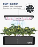 iDOO Hydroponisches Anzuchtsystem, 12Hülsen Smart Garden mit Automatisch Timer – Bild 3