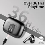 Bluetooth Kopfhörer, Kopfhörer Kabellos Bluetooth 5.3 Sport In Ear Kopfhörer mit 4 Mikrofon, 40 std Spielzeit, LED-Anzeige, ENC Lärmreduzierung, HiFi Stereo Ohrhörer für Arbeit und Studium – Bild 7
