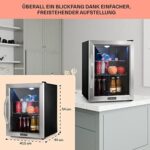 Klarstein Mini Kühlschrank mit Glastür, für Zimmer, Getränkekühlschrank Klein mit Verstellbaren Ablagen, Indoor/Outdoor Kühlschrank Leise – Bild 6