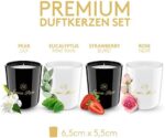 Luana Rose Duftkerzen Geschenkset - 4x 70g, Langanhaltender Duft, 100% Natürliche Sojawachs mit Ätherischen Ölen - Hochwertige Geschenke für Frauen, Aromatherapie Kerze – Bild 2