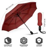 Repel Umbrella - Regenschirm - Taschenschirm - Öffnen und Schliedden automatisch - Klein, kompakt, leicht, stark, winddicht und sturmfest – Bild 4