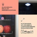 Klarstein Mini Kühlschrank mit Glastür, für Zimmer, Getränkekühlschrank Klein mit Verstellbaren Ablagen, Indoor/Outdoor Kühlschrank Leise – Bild 4