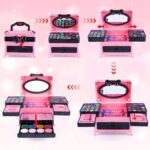 Kinderschminke Set Mädchen, Schminkkoffer Mädchen, Kids Makeup - Waschbar Schminke Kinder Mädchen Spielzeug, Halloween Weihnachts Geburtstags Geschenke für Mädchen 4-12 Jahre – Bild 4